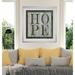 August Grove® 'Wood Hope' Textual Art in Gray/Green | 27 H x 27 W x 1.5 D in | Wayfair 0423E0998C94471FAEF73E75B032C360