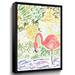 Bay Isle Home™ 'Fancy the Flamingo' Graphic Art on Canvas in Green/Pink | 18 H x 24 W x 2 D in | Wayfair 0EF4EECC8D5147488A74F83382FCEE91