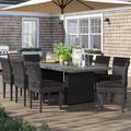 Lark Manor™ Anastase 7 Piece Outdoor Dining Set w/ Cushions Metal | Wayfair 454B7F70E5BE4BACADAFBBB8898DB0D3