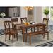 August Grove® Laffey 6 Piece Solid Wood Dining Set Wood in Brown | 29 H in | Wayfair BBDFD1D6C26B498E81C0062D70CD1AA7