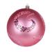 Vickerman 596999 - 4.75" Pink Matte Sequin Swirl Ball Christmas Tree Ornament (4 pack) (N191779D)