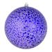 Vickerman 640159 - 4" Purple Crackle Ball Christmas Tree Ornament (6 pack) (N195466D)