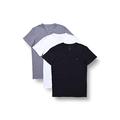 Diesel Men's UMTEE-MICHAEL3PACK T-shirt, Multicolour (DARK GREY MELANGE/BLACK/BRIGHT WHITE E3843-0WAVC), M, Pack of 3