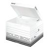 Leitz Aufbewahrungsschachtel mit Klappdeckel »Solid Box M 6118« weiß, 32.5x27x36 cm