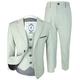 Veneto Designer Cavani Boys Slim Fit Wedding Suits 3 Piece in Ivory Grey Age 7 Years