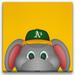 Oakland Athletics 14'' x Minimalist Mascot Canvas Wrap