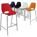 300 lb. Capacity Stackable Scoop Office Stool w/ 29-5/8" Seat Height