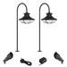 Braden Textured Black 6-Piece LED Path and Spot Light Set