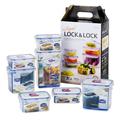 LocknLock Easy Essentials Rectangular Food Storage Container Set, 7-Piece Plastic | 12.2 H x 5.4 W x 8.1 D in | Wayfair HPL809BS