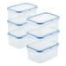 LocknLock Easy Essentials 20-Ounce Rectangular Food Storage Container, Set of 6 Plastic | 2.7 H x 5.9 W x 4.3 D in | Wayfair HPL811S6