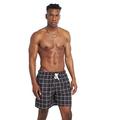 Urban Classics Herren Badehose Check Swim Shorts, Schwarz (Black/White), M