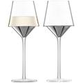 LSA International Space Wine Glass Platinum x 2, 350ml, Set of 2