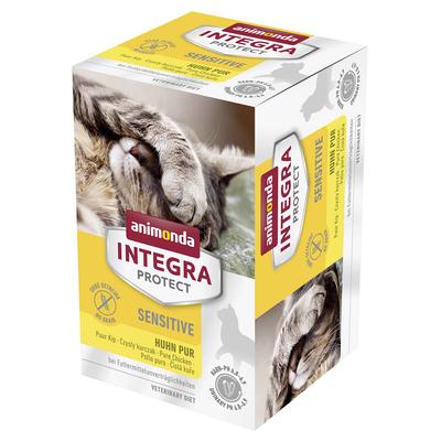 Sparpaket: 24x100g Animonda Integra Protect Adult Sensitive Mix (4 Sorten) Katzenfutter nass