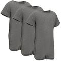 Special Needs Clothing for Older Children (3-16 yrs old) - SHORT SLEEVE Bodysuit for Boys & Girls by KayCey - GREY (Pack of 3) (9-10 years old)