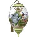 Precious Moments Ne'Qwa Art a Watering Can Garden Scene w/ Birds & Flowers Butterfly Standard Hand-Painted Blown Holiday Shaped Ornament | Wayfair