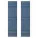 Dogberry Collections Traditional Board & Batten Exterior Shutters Wood in Gray | 48 H x 14 W x 1.63 D in | Wayfair w-trad-1448-blue