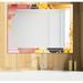 East Urban Home Gold & Pink Frame 8 - Glam Mirror - Modern Wall Mirror Metal | 32 H x 24 W x 0.24 D in | Wayfair 85DF95FE77F941AD9D4973DB5B650799