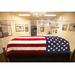 ANLEY Memorial American 2-Sided Cotton 114 x 60 in. House Flag in Red | 114 H x 60 W in | Wayfair A.Flag.US.Burial