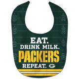 Newborn & Infant WinCraft Green Bay Packers Eat. Drink. Repeat. All-Pro Bib