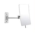 Wall Mounted Mirror, 3X Magnification Bathroom Shaving Mirror Magnifying Vanity Swivel Mirror, 360° Rotatable and 8 Inch Extendable Arm, Chrome Finished