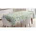 East Urban Home Leaf Tablecloth Polyester in Gray/Green | 60 D in | Wayfair D72AF9D3F84F47959AEFAE5ED33B886E