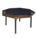 Kestell Furniture 52" Oak Contemporary Folding Poker Table Felt | 29.5 H x 52 W x 48 D in | Wayfair O-91-F-Bottle Green Felt/Ranch Oak