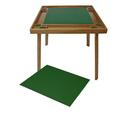 Kestell Furniture 35" 4 - Player Oak Card Table Vinyl | 29.5 H x 35 W x 35 D in | Wayfair O-435T-V-Red Vinyl/Natural