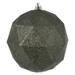 Vickerman 567555 - 4.75" Wrought Iron Glitter Geometric Ball Christmas Tree Ornament (4 pack) (M177323DG)