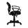 Mid-Back Black Mesh Swivel Task Chair With Arms - Black