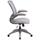 Mid-Back Gray Mesh Swivel Task Chair With Gray Frame And Flip-Up Arms - Gray