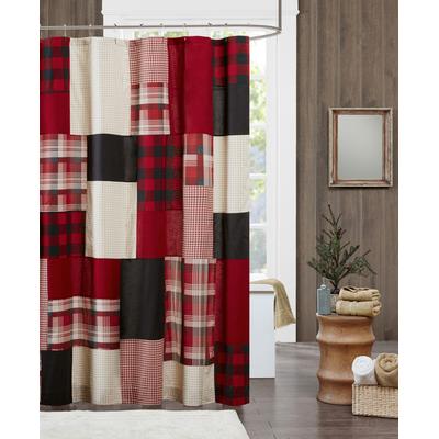 Woolrich Sunset 72" x 72" 100% Cotton Shower Curtain - Red