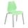 Hercules Series 770 Lb. Capacity Stack Chair With Lumbar Support And Silver Frame - Green