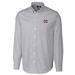 Men's Cutter & Buck Charcoal Mississippi State Bulldogs Big Tall Stretch Oxford Stripe Long Sleeve Button Down Shirt