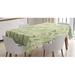 East Urban Home Garden Art Tablecloth Polyester in Gray/Green/Orange | 60 D in | Wayfair 83BB1312A2EB4A818883A20803F0E697