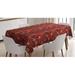 East Urban Home Christmas Tablecloth Polyester in Gray/Red/Yellow | 60 D in | Wayfair B5E908778A5D4214BEA38CD78024FB12