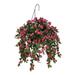 Red Barrel Studio® Artificial Bougainvillea Hanging Basket Fabric in Pink/Brown | 31 H x 24 W x 24 D in | Wayfair 970670423002435F82024A43222F97F9