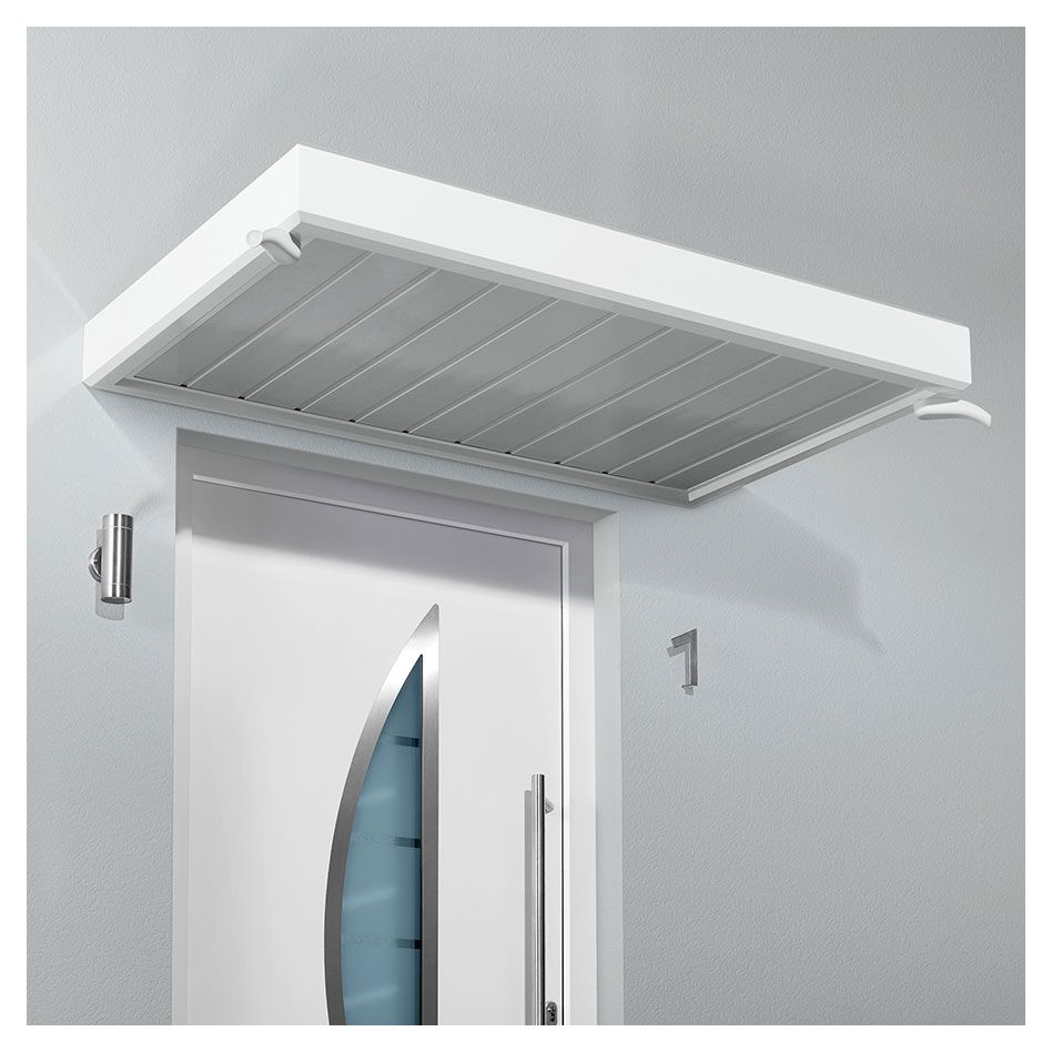 gutta Rechteckvordach NM Weiß Dach, 150 cm Image