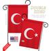 Breeze Decor Turkey 2-Sided Polyester 1'7" x 1'1" Flag Set in Red | 18.5 H x 13 W in | Wayfair BD-CY-GS-108194-IP-BO-D-US14-BD