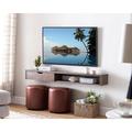 Zipcode Design™ Hilyard Floating TV Stand for TVs up to 65" Wood in Brown | 6.5 H in | Wayfair A5C89C6FDD19429082F65F271A19C268