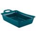 Rachael Ray Ceramics Rectangular Baker, 9 Inch x 13 Inch Ceramic in Green/Blue | 3.5 H x 7.5 W in | Wayfair 47857