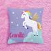 Zoomie Kids Ayansh Unicorn Tooth Fairy Indoor/Outdoor Throw Pillow Polyester/Polyfill blend | 7 H x 7 W x 2 D in | Wayfair