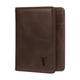 TORRO Bifold Wallet – Premium Genuine Leather Card Wallet with RFID Protection (Dark Brown)