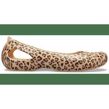Crocs Leopard / Gold Women’S Kadee Printed Flat Shoes