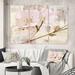 East Urban Home Shabby 'Elegance I Pink' Painting Multi-Piece Image on Canvas Canvas, Wood in White | 28 H x 36 W x 1 D in | Wayfair