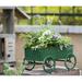 August Grove® Penman Metal Wheelbarrow Planter Metal | 9.8 H x 15.9 W x 14.2 D in | Wayfair 62CDEC9AB2334F87B12F3306DCA7105D