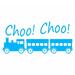 Harriet Bee Anadarko Choo Choo Train Vinyl Wall Decal Vinyl/Plastic in Blue | 14 H x 30 W x 0.01 D in | Wayfair 8FBDCC2B82FE434C9B8608534D09FB35