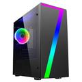 OCHW Seven RGB Ultra Fast Gaming PC Desktop Computer AMD Athlon 9600 Quad Core ATI Radeon HD R7 Graphics USB 3.0 120GB SSD 8GB DDR4 Wifi Windows 10 Pro