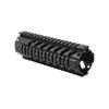 AIM Sports Inc Carbine Length AR Free Float Quad Rail- V3 Black Medium MT060