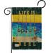 Breeze Decor Life Is Reel Burlap Interests 2-Sided Polyester 18.5 x 13 in. Garden Flag in Black/Brown | 18.5 H x 13 W in | Wayfair