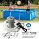 Sanmubo Ensemble de Pompe à Filtre pour Piscine Transparente de 300 gallons pour piscines Hors Sol Kit de Pompe à Eau pour Pompe de Filtration de Circulation de Piscine HS-630 Filtre de Circulation